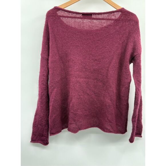 Wooden Ships Sweater Roll Neck Women XS Purple Maroon Pullover‎ Mohair Wool - Picture 2 of 9